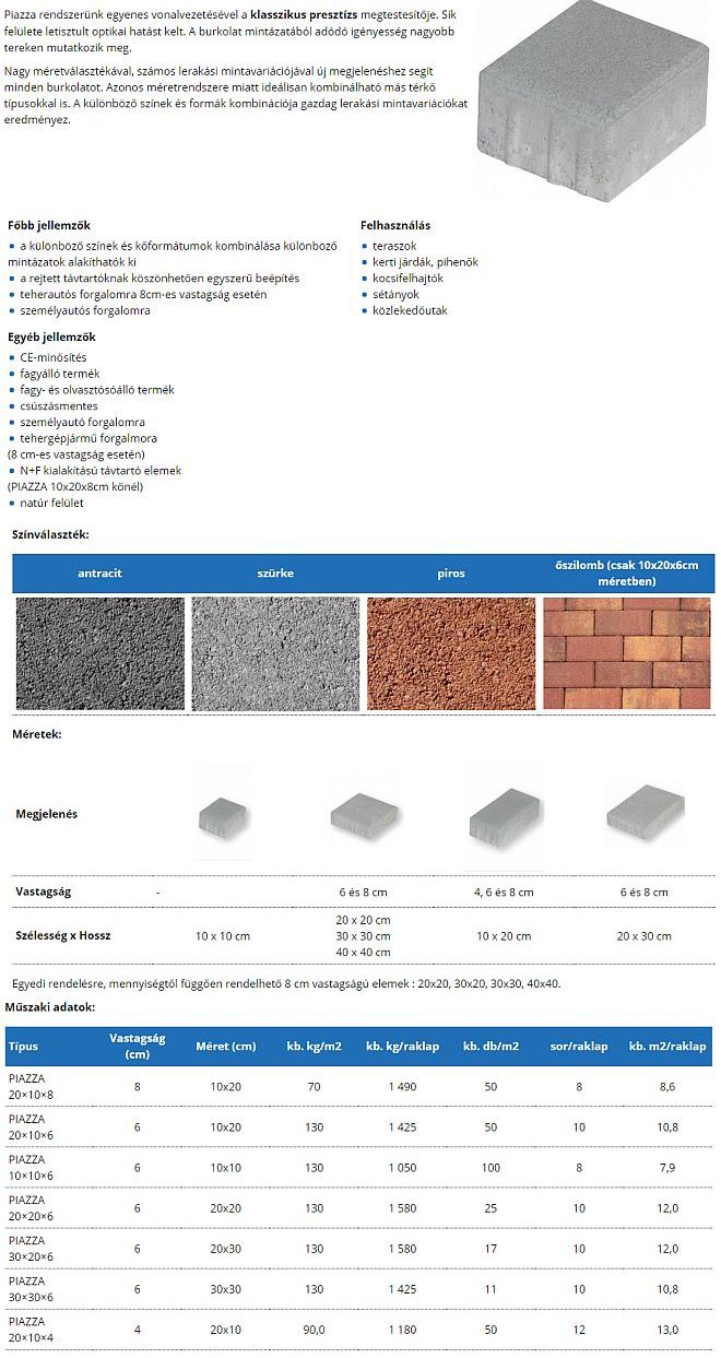 Leier Piazza térkő Leier Piazza térkő